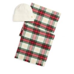 Zestaw szalik i czapka LAUREN RALPH LAUREN. Białe czapki Lauren Ralph Lauren, bez wzorów. Za 819.99 zł.