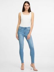 Orsay Top w kolorze białym rozmiar: M. Białe topy Orsay, m, bez wzorów, bez kołnierzyka, bez ramiączek. Za 34.99 zł.