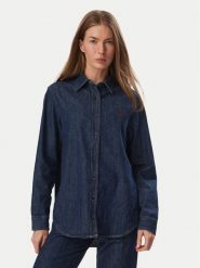 Tommy Hilfiger Koszula jeansowa WW0WW52176 Granatowy Relaxed Fit. Niebieskie koszule TOMMY HILFIGER, m, bez wzorów, z bawełny, bez kołnierzyka, bez ramiączek. Za 489.99 zł.