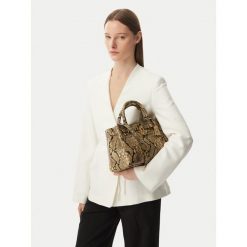 Torebka Tommy Hilfiger. Brązowe torebki klasyczne TOMMY HILFIGER, bez wzorów, bez dodatków. Za 1,399.00 zł.