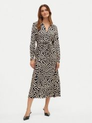 Vero Moda Sukienka koszulowa Vigdis 10323267 Czarny Regular Fit. Czarne sukienki Vero Moda, l, bez wzorów, z wiskozy, bez kołnierzyka, bez ramiączek, koszulowe. Za 119.99 zł.