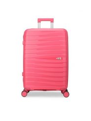Semi Line Walizka średnia T5909-3 Różowy. Czerwone walizki Semi Line, bez wzorów, średnie. Za 229.99 zł.