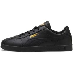 Adidasy Puma Club II SL, Dla obu płci. Czarne obuwie sportowe Puma, ze skóry ekologicznej, bez zapięcia. Za 490.00 zł.