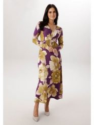 Aniston Sukienka w kolorze oliwkowo-fioletowym rozmiar: 48. Różowe sukienki Aniston, bez wzorów, bez kołnierzyka, bez ramiączek, maxi. Za 217.99 zł.