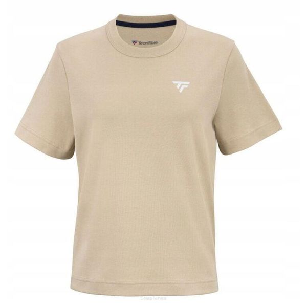 Koszulka tenisowa damska Tecnifibre Graphic Tee 2025. Brązowe koszulki sportowe TECNIFIBRE, bez wzorów, bez ramiączek, tenisowe. Za 145.99 zł.