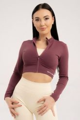 Bluza fitness damska Gym Glamour bezszwowa rozpinana. Czarne bluzy GYM GLAMOUR, l, bez wzorów, z materiału, bez kaptura. Za 159.99 zł.