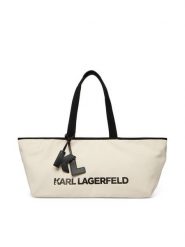 KARL LAGERFELD Torebka B2W50017 Beżowy jasny. Brązowe shopper KARL LAGERFELD, bez wzorów, z materiału, bez dodatków. Za 549.99 zł.