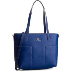 Torebka WITTCHEN - 86-4E-429-7 Granatowy. Niebieskie shopper Wittchen, bez wzorów, ze skóry, duże, bez dodatków. W wyprzedaży za 469.00 zł.