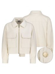 Sublevel Kurtka koszulowa w kolorze kremowym rozmiar: XXL. Brązowe kurtki Sublevel, xxl, bez wzorów, bez kaptura. Za 130.99 zł.