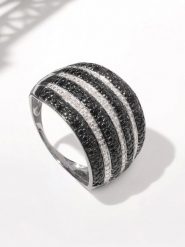 DIAMOND & CO Złoty pierścionek "Maeva" z diamentami rozmiar: 60. Szare pierścionki Diamond & Co, z diamentem, złote. Za 2,921.21 zł.