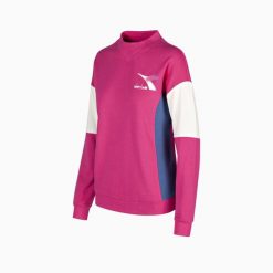 Bluza damska DIADORA L.SWEATSHIRT CREW LUSH. Czerwone bluzy Diadora, l, bez wzorów, bez kaptura. Za 79.99 zł.