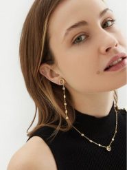 Guess Kolczyki JUBE05 040JW Złoty. Żółte kolczyki Guess, metalowe. Za 259.99 zł.