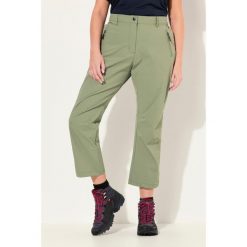 Damskie Spodnie funkcyjne 7/8 szybkoschnące wygodny pas. Zielone spodnie dresowe Ulla Popken, plus size, bez wzorów, z elastanu. Za 294.99 zł.