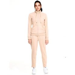 Bluza z zamek błyskawiczny na co dzień na siłownię. Brązowe bluzy LEONE 1947 APPAREL, l, bez wzorów, z dresówki, bez kaptura. W wyprzedaży za 273.65 zł.