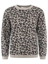 Zwillingsherz Sweter "Leo" w kolorze szarym rozmiar: S/M. Szare swetry Zwillingsherz, m, bez wzorów, z bawełny, bez ramiączek. Za 193.70 zł.