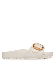 Birkenstock Klapki Madrid Big Buckle Eva 1029633 Écru. Klapki Birkenstock, bez wzorów, z syntetyku, bez obcasa. Za 249.99 zł.