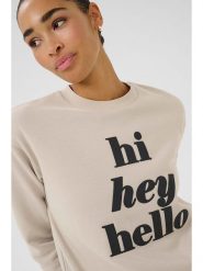 Kaffe Bluza "Ellen" w kolorze beżowym rozmiar: M. Brązowe bluzy Kaffe, m, bez wzorów, z bawełny, bez kaptura. Za 127.35 zł.