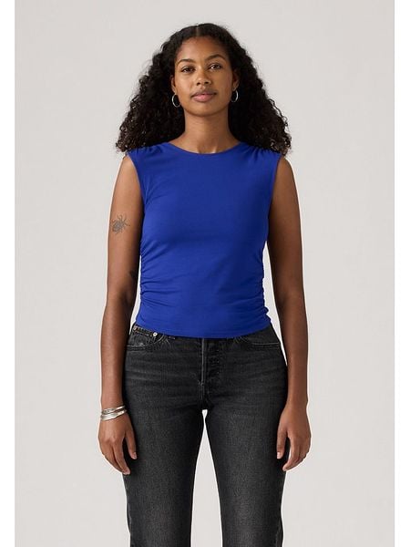 Levi's Top w kolorze niebieskim rozmiar: M. Niebieskie topy Levi's®, m, bez wzorów, bez kołnierzyka, bez ramiączek. Za 74.46 zł.