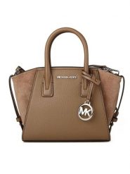 Michael Kors Skórzana torebka w kolorze jasnobrązowym - 24 x 16 x 11 cm rozmiar: onesize. Brązowe torby na ramię Michael Kors, bez wzorów, z materiału, przez ramię, bez dodatków. Za 556.99 zł.