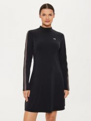 EA7 Emporio Armani Sukienka codzienna 6DTA54 TJZBZ 1200 Czarny Regular Fit. Czarne sukienki EA7 Emporio Armani, na co dzień, m, bez wzorów, z syntetyku, bez kołnierzyka, bez ramiączek, proste. Za 329.99 zł.