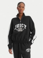Juicy Couture Bluza College JCSAS126401 Czarny Relaxed Fit. Czarne bluzy Juicy Couture, xxs, bez wzorów, z bawełny, bez kaptura. Za 399.99 zł.