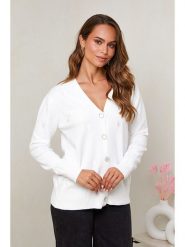Soft Cashmere Kardigan w kolorze białym rozmiar: 38/40. Białe kardigany Soft Cashmere, bez wzorów. Za 184.45 zł.
