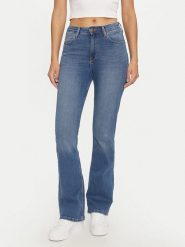 Lee Dżinsy - Bootcut fit - w kolorze niebieskim rozmiar: W33/L29. Niebieskie jeansy Lee, l, z aplikacjami, z podwyższonym stanem. Za 177.95 zł.