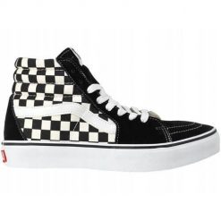 Buty do chodzenia damskie Vans V38CL0002. Czarne trampki Vans, bez wzorów, z materiału, bez zapięcia. Za 209.99 zł.