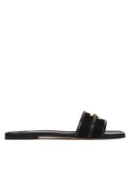 Elisabetta Franchi Klapki SA72L61E2 Czarny. Czarne klapki Elisabetta Franchi, bez wzorów, ze skóry, bez obcasa. Za 2,179.00 zł.