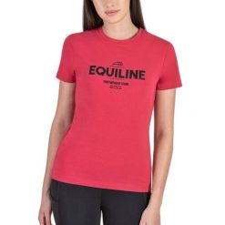 Koszulka damska Equiline Chloec. Czerwone koszulki sportowe EQODE BY EQUILINE, bez wzorów, bez ramiączek, do jazdy konnej. Za 274.50 zł.