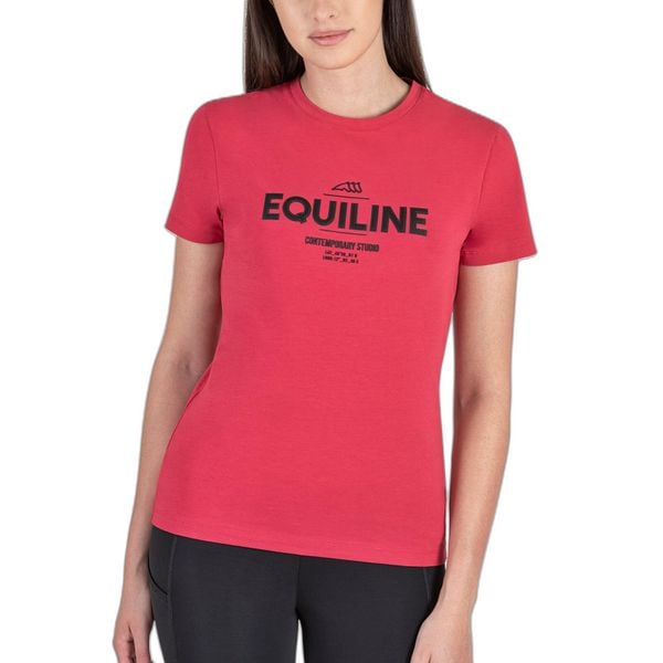 Koszulka damska Equiline Chloec. Czerwone koszulki sportowe EQODE BY EQUILINE, bez wzorów, bez ramiączek, do jazdy konnej. Za 279.50 zł.