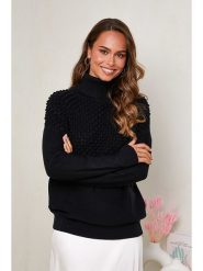 Soft Cashmere Golf w kolorze czarnym rozmiar: 38/40. Czarne golfy Soft Cashmere, bez wzorów, bez ramiączek. Za 127.65 zł.
