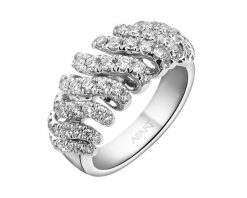 Pierścionek z białego złota z brylantami - 0,95 ct - próba 750. Białe pierścionki Apart, z brylantem, złote. Za 17,990.00 zł.