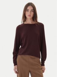 Kontatto Sweter 3M0820C Bordowy Regular Fit. Czerwone swetry Kontatto, m, bez wzorów, z syntetyku, bez ramiączek. Za 319.99 zł.