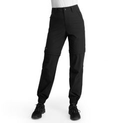 Damskie spodnie trekkingowe z odpinanymi nogawkami Siroko Mistral Black. Czarne spodnie sportowe SIROKO, bez wzorów, trekkingowe. Za 254.00 zł.