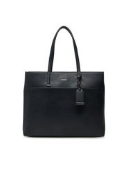 Calvin Klein Torebka Ck Must Medium Shopper W/Pocket K60K613019 Czarny. Czarne shopper Calvin Klein, bez wzorów, ze skóry, bez dodatków. Za 349.99 zł.
