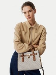 MICHAEL Michael Kors Torebka 30T6GNXS1B Kremowy. Białe torebki klasyczne MICHAEL Michael Kors, bez wzorów, ze skóry, bez dodatków. Za 1,239.00 zł.