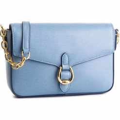 Torebka LAUREN RALPH LAUREN - Flap Xbody 431689092013 Blue. Niebieskie listonoszki Lauren Ralph Lauren, bez wzorów, ze skóry, wizytowe, bez dodatków. W wyprzedaży za 509.00 zł.