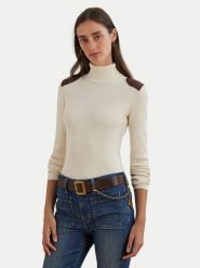 LAUREN RALPH LAUREN Golf 200951386001 Écru Slim Fit. Golfy Lauren Ralph Lauren, l, bez wzorów, z bawełny, bez ramiączek. Za 419.99 zł.
