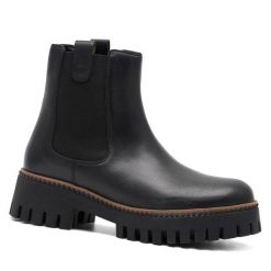 Sztyblety Lasocki. Czarne botki Lasocki, bez wzorów, bez obcasa, na płaskiej podeszwie, bez zapięcia. Za 279.99 zł.