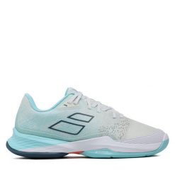 Buty do tenisa Babolat. Białe obuwie sportowe BABOLAT, bez zapięcia, tenisowe. Za 449.99 zł.