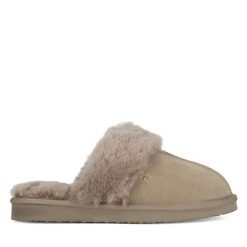 Kapcie MEXX. Brązowe obuwie domowe Mexx, bez wzorów, bez zapięcia. Za 219.99 zł.