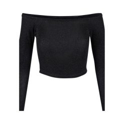 Damska Brokatowa Bluzka Na Ramiączkach Z Długim Rękawem. Brązowe bluzki Urban Classics, xl, bez wzorów, casualowe, bez kołnierzyka, bez ramiączek. Za 110.99 zł.