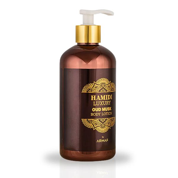 LUXURY OUD MUSK BODY LOTION 500ML balsam do ciała. Balsamy i kremy do ciała HAMIDI. Za 39.00 zł.