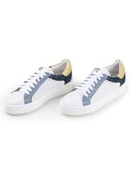 Anna Morellini Skórzane sneakersy "Elisametta" w kolorze białym rozmiar: 38. Białe trampki Anna Morellini, bez wzorów, bez zapięcia. Za 351.38 zł.