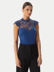 Rinascimento Body CFC0127525003 Niebieski Slim Fit. Niebieskie body Rinascimento, s, bez wzorów, z syntetyku. Za 409.99 zł.