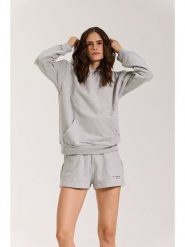 Onamaste Bluza "Bali" w kolorze szarym rozmiar: S/M. Szare bluzy Onamaste, m, bez wzorów, z bawełny, z kapturem. Za 217.99 zł.