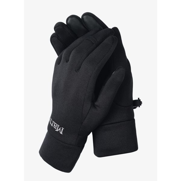 Rękawice Marmot Power Stretch Connect Glove. Czarne rękawiczki Marmot, bez wzorów, sportowe. W wyprzedaży za 148.15 zł.