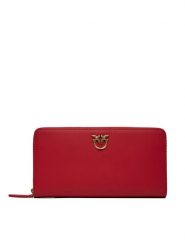 Pinko Duży Portfel Damski Ryder Zip Around PE 24 PCPL 100250 A0F1 Czerwony. Czerwone portfele Pinko, bez wzorów, ze skóry. Za 629.99 zł.