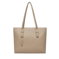 Torebka Lasocki. Brązowe shopper Lasocki, bez wzorów, bez dodatków. Za 199.99 zł.